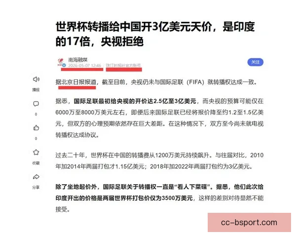 女足世界杯转播权创历史新高引发行业关注